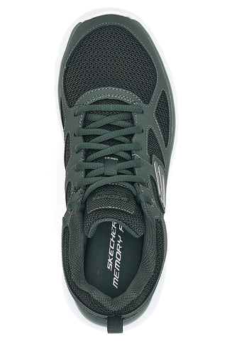 Svetlo zelene lahke športne čevlje z Memory Foam Skechers Burns - Agoura