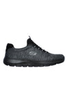 Črni športni čevlji slip-on Memory Foam Summits Forton Skechers