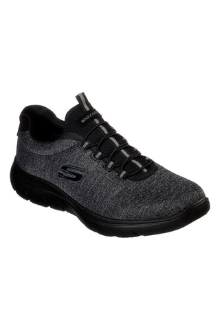 Črni športni čevlji slip-on Memory Foam Summits Forton Skechers