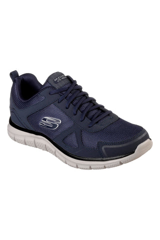 Modri dihalni športni čevlji Memory Foam Skechers Track Scloric