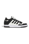 Črno-bele košarkarske čevlje z usnjenimi vstavki Adidas Rapid Court Low