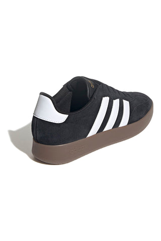 Črni superge z rjavo podplatom in 3 belimi črtami Adidas Barreda