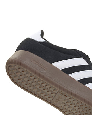 Črni superge z rjavo podplatom in 3 belimi črtami Adidas Barreda