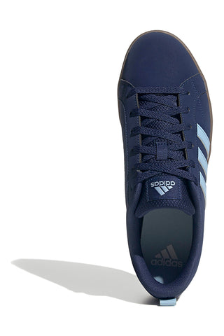 Modri superge z modrimi črtami v slogu skate Adidas VS Pace 2.0