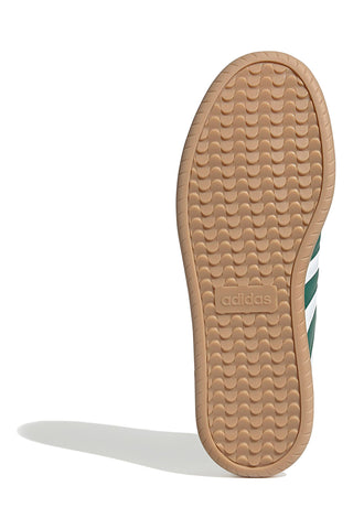 Bele usnjene superge z zelenimi črtami Adidas Barreda