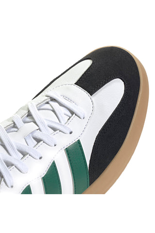 Bele usnjene superge z zelenimi črtami Adidas Barreda