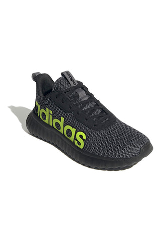 Črni čevlji z mrežastim zgornjim delom in kontrastnim logotipom Adidas Kaptir Base