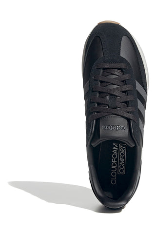 Črni športni copati z sivimi črtami in blaženim podplatom Adidas Run 70s 2