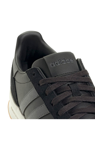 Črni športni copati z sivimi črtami in blaženim podplatom Adidas Run 70s 2