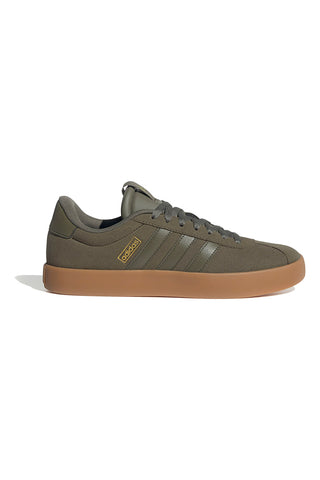 Olive zeleni superge iz semiša z gumijasto podplatom Adidas VL Court 3.0