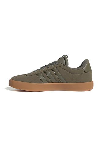 Olive zeleni superge iz semiša z gumijasto podplatom Adidas VL Court 3.0