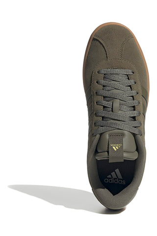 Olive zeleni superge iz semiša z gumijasto podplatom Adidas VL Court 3.0
