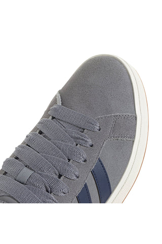 Sivi usnjeni superge z modrimi črtami Adidas Grand Court Base 00s