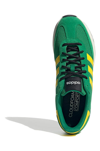 Zelene čevlje z rumenimi detajli iz mrežastega materiala Adidas Run 70s 2.0