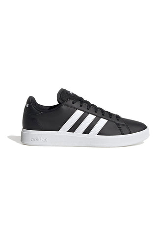 Črni čevlji z belimi črtami Adidas Grand Court Base 2