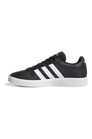 Črni čevlji z belimi črtami Adidas Grand Court Base 2