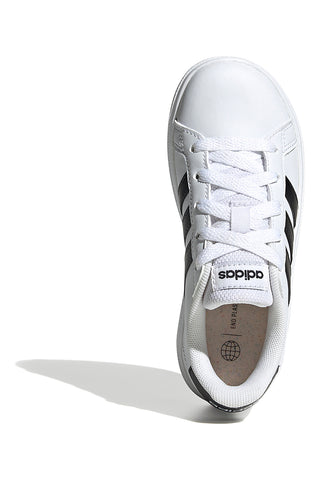 Bele superge z črnimi črtami Adidas Grand Court 2 K