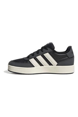 Črni športni copati z belo podplatom in Adidas črtami Breakbase J