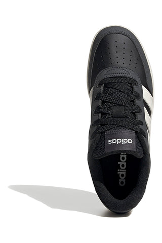 Črni športni copati z belo podplatom in Adidas črtami Breakbase J