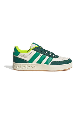Bele in zelene superge z reliefnim logotipom Adidas Breakbase J