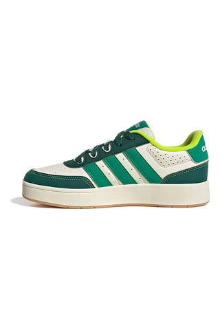 Bele in zelene superge z reliefnim logotipom Adidas Breakbase J