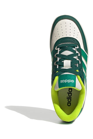 Bele in zelene superge z reliefnim logotipom Adidas Breakbase J