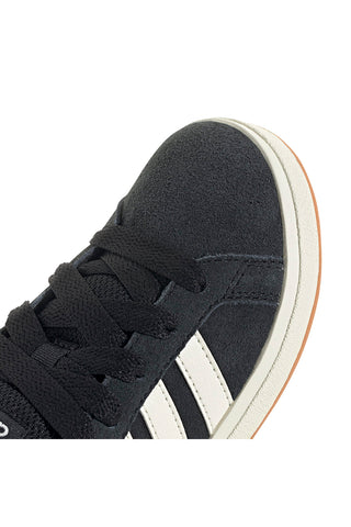 Črni superge iz semiša z 3 belimi črtami Adidas Grand Court 00s K