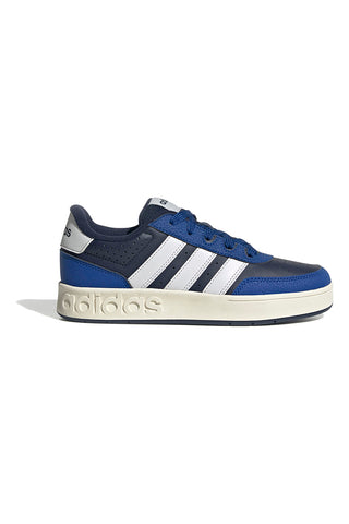 Modri in temno modri športni copati z belimi detajli Adidas Breakbase J