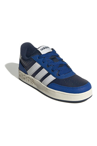 Modri in temno modri športni copati z belimi detajli Adidas Breakbase J