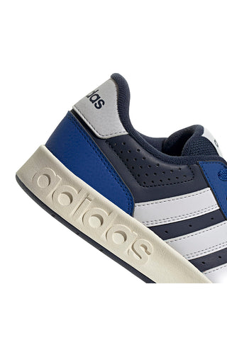 Modri in temno modri športni copati z belimi detajli Adidas Breakbase J