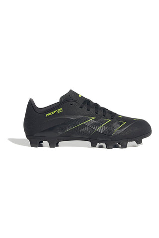 Črni nogometni čevlji FG/MG z limetkovimi detajli Adidas Predator Club