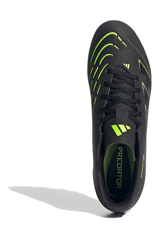 Črni nogometni čevlji FG/MG z limetkovimi detajli Adidas Predator Club