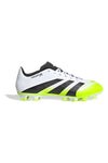 Bele nogometne čevlje z rumenimi fluorescentnimi detajli Adidas Predator Club FG/MG
