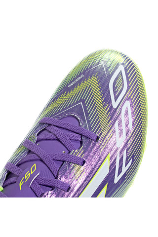Vijolične in rumene nogometne čevlje z žebljički Adidas F50 Club FG/MG
