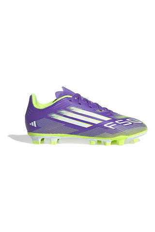 Vijolični nogometni čevlji FG/MG z lahkim zgornjim delom Adidas F50 CLUB FG/MG J