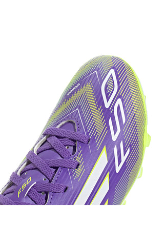 Vijolični nogometni čevlji FG/MG z lahkim zgornjim delom Adidas F50 CLUB FG/MG J