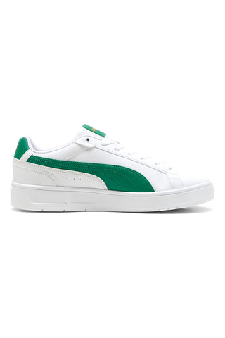 Bele superge z zelenimi detajli PUMA Court Classico