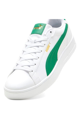 Bele superge z zelenimi detajli PUMA Court Classico