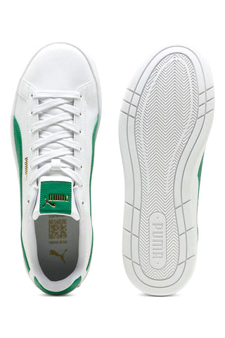 Bele superge z zelenimi detajli PUMA Court Classico