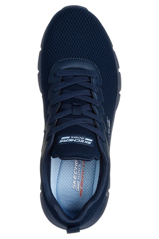 Modri pleteni športni copati Skechers Bobs B Flex Chill Edge