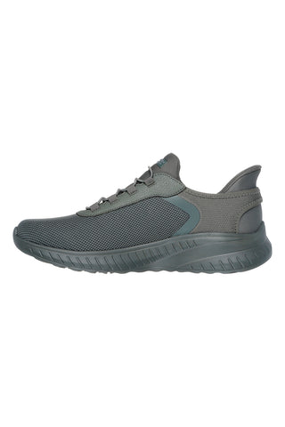 Superge slip ins olivno zelena mreža Skechers Bobs squad chaos tough walk