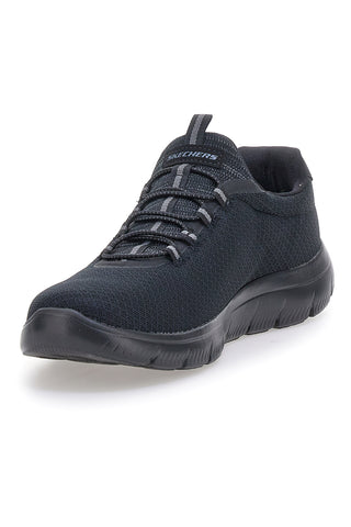 Črni slip-on čevlji iz mrežastega materiala z Memory Foam Skechers Summits