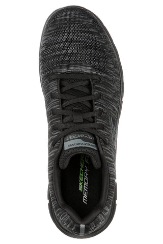 Črni športni copati iz mrežastega pletenega materiala z Memory Foam Skechers Track Front Runner