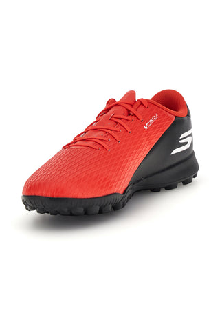 Rdeči nogometni čevlji Skechers SKX_2 Club TF s podplatom TF in nizkimi kopačkami