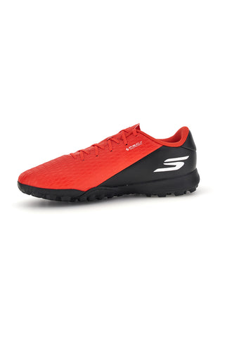 Rdeči nogometni čevlji Skechers SKX_2 Club TF s podplatom TF in nizkimi kopačkami
