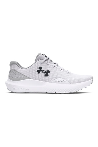Beli in svetlo sivi tekaški copati z zračno mrežo in blaženjem Charged Cushioning Under armour Charged Surge 4