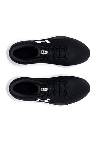 Fantovske črne mrežaste športne copate Under Armour BGS Surge 4