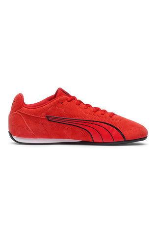 Rdeče nizke superge iz semiša Puma Catch SD