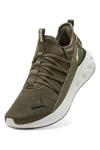 Olive zelene superge z belo podplatom Puma Softride Carson Fresh