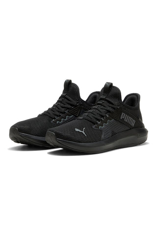 Povsem črni, zračni športni copati Puma Softride Enzo 5 Slip Tech